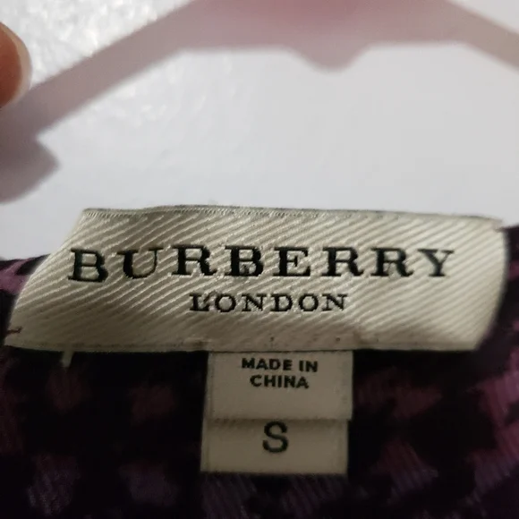 Burberry sweater cardigan purple wool cashmere silk size S - Picture 3 of 7
